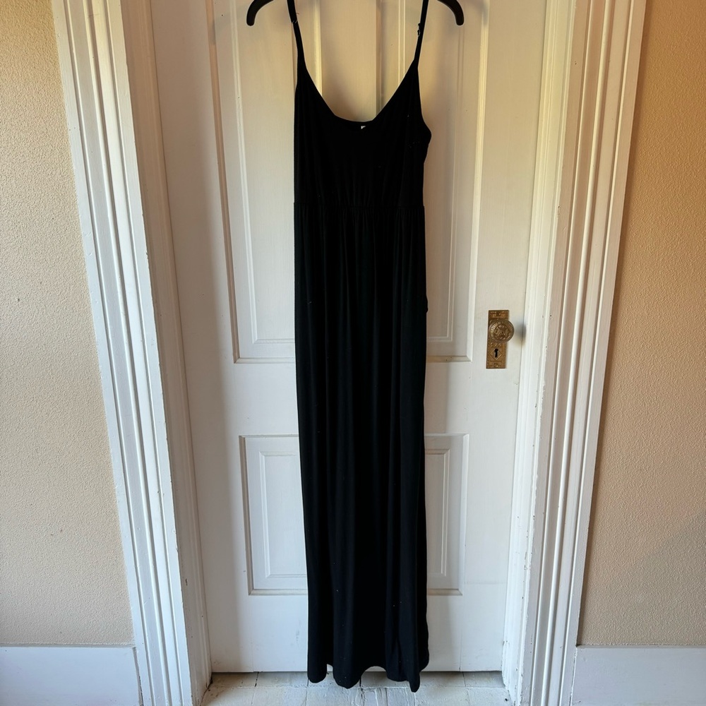 Black maxi dress
